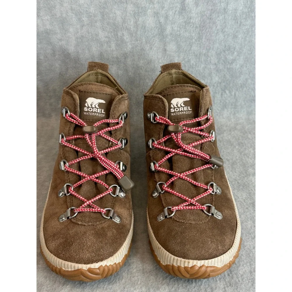 Sorel Out N About Plus Conquest Womens 5 Suede Boots Brown Red Women‎ 1877051